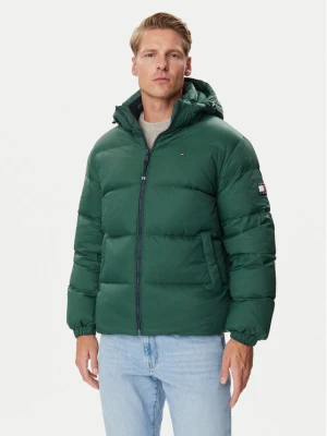 Tommy Jeans Kurtka puchowa Essential DM0DM19786 Zielony ciemny Regular Fit