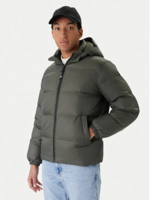 Tommy Jeans Kurtka puchowa Essential DM0DM19786 Zielony Regular Fit