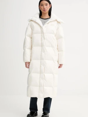 Tommy Jeans kurtka puchowa kolor biały zimowa oversize DW0DW21615