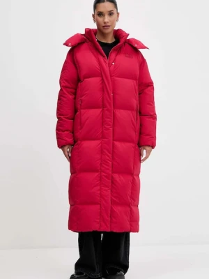 Tommy Jeans kurtka puchowa kolor bordowy zimowa DW0DW21977