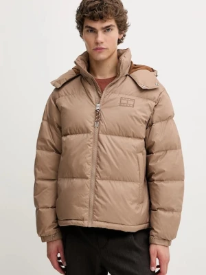 Tommy Jeans kurtka puchowa kolor brązowy zimowa DM0DM22036
