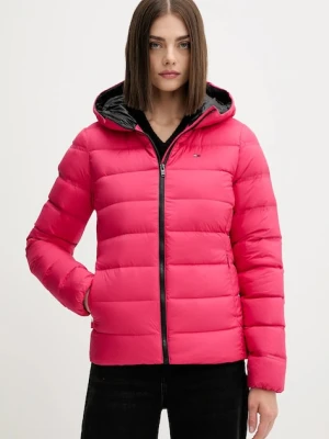 Tommy Jeans kurtka puchowa kolor czerwony zimowa DW0DW21617