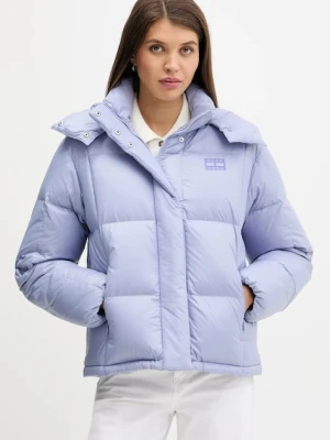 Tommy Jeans kurtka puchowa kolor fioletowy zimowa DW0DW22040