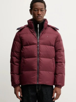 Tommy Jeans kurtka puchowa męska kolor bordowy zimowa oversize DM0DM19786