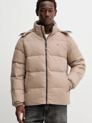 Tommy Jeans kurtka puchowa męska kolor brązowy zimowa oversize DM0DM19786