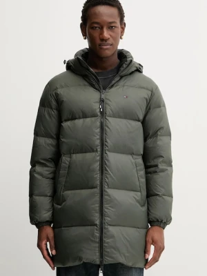 Tommy Jeans kurtka puchowa męska kolor zielony zimowa DM0DM20466