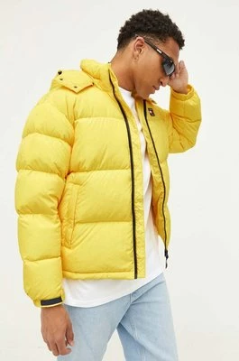 Tommy Jeans kurtka puchowa męska kolor żółty zimowa