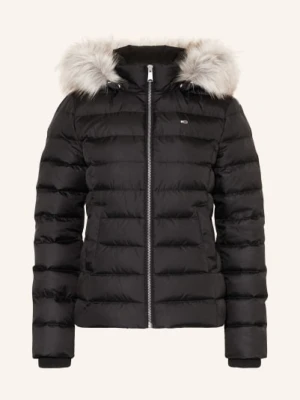 Tommy Jeans Kurtka Puchowa Z Odpinanym Sztucznym Futrem schwarz