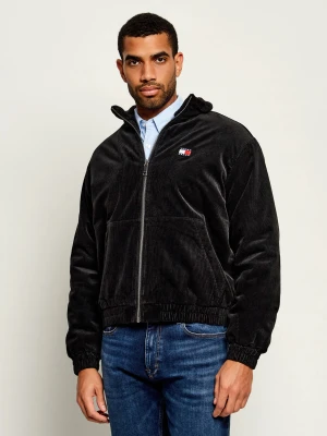 Tommy Jeans Kurtka | Regular Fit | sztruks | shearling czarny