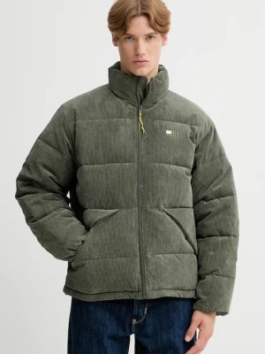 Tommy Jeans kurtka sztruksowa kolor zielony zimowa DM0DM22031