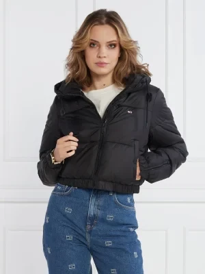 Tommy Jeans Kurtka TJW CRP HOODED PUFFER | Cropped Fit