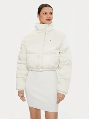 Tommy Jeans Kurtka zimowa Satin DW0DW18292 Beżowy Regular Fit