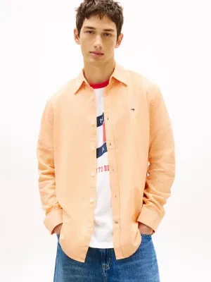 Tommy Jeans Lniana koszula | Regular Fit