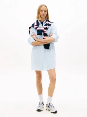 Tommy Jeans Lniana sukienka