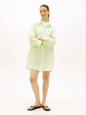 Tommy Jeans Lniana sukienka