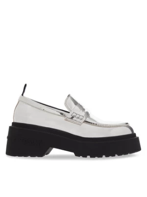 Tommy Jeans Loafersy Tjw Chunky Metallic EN0EN02321 Srebrny