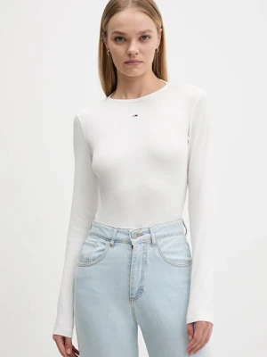 Tommy Jeans longsleeve 2-pack damski kolor biały DW0DW17716