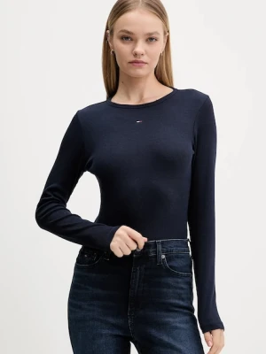 Tommy Jeans longsleeve 2-pack damski kolor granatowy DW0DW17716