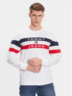 Tommy Jeans Longsleeve Colorblock DM0DM16834 Biały Relaxed Fit