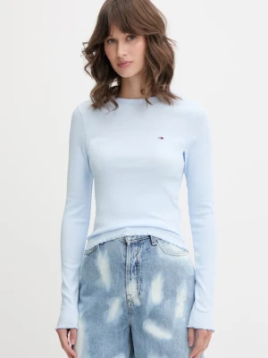 Tommy Jeans longsleeve damski bawełniany z elastanem