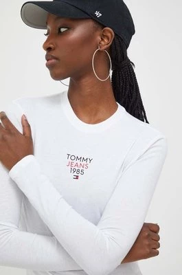 Tommy Jeans longsleeve damski kolor biały DW0DW17358