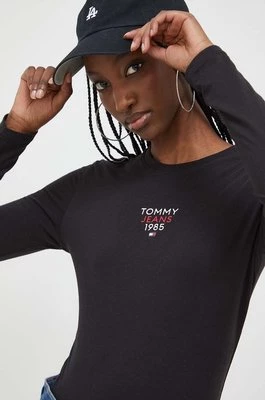 Tommy Jeans longsleeve damski kolor czarny DW0DW17358