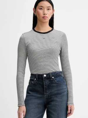 Tommy Jeans longsleeve damski kolor czarny DW0DW17387