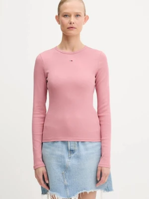 Tommy Jeans longsleeve damski kolor pomarańczowy DW0DW17387
