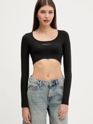 Tommy Jeans longsleeve kolor czarny DW0DW20909