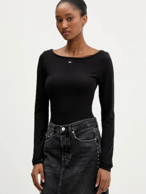 Tommy Jeans longsleeve kolor czarny DW0DW21548