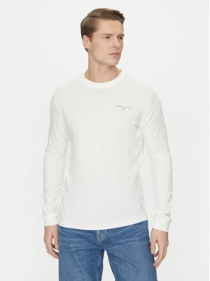 Tommy Jeans Longsleeve Linear DM0DM21138 Biały Slim Fit