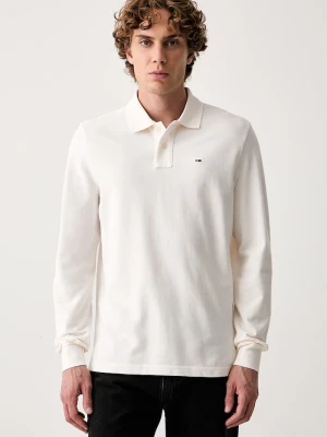 Tommy Jeans longsleeve męski bawełniany beżowy