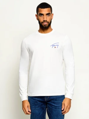 Tommy Jeans Longsleeve | Slim Fit biały