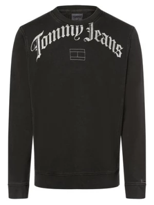 Tommy Jeans Męska bluza nierozpinana Mężczyźni Bawełna czarny nadruk,