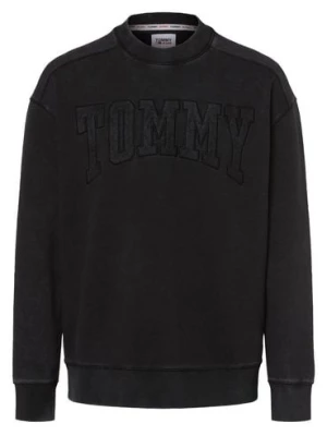 Tommy Jeans Męska bluza nierozpinana Mężczyźni Bawełna szary|czarny jednolity,
