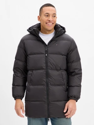 Tommy Jeans Męska kurtka puchowa Mężczyźni czarny jednolity,