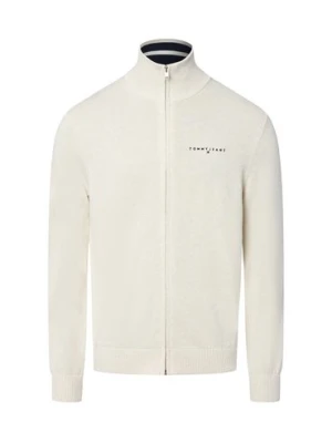 Tommy Jeans Męski kardigan Mężczyźni Bawełna beżowy marmurkowy,