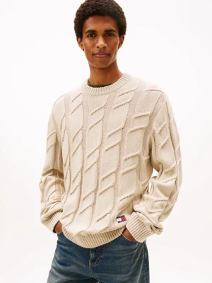 Zdjęcie produktu Tommy Jeans sweter z dzianiny Mężczyźni Bawełna beżowy
