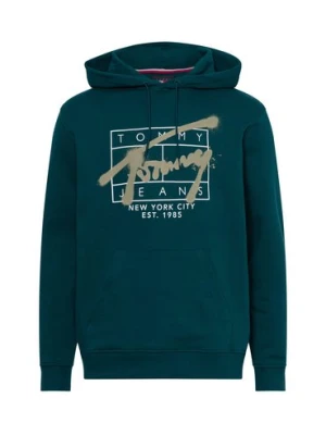 Zdjęcie produktu Tommy Jeans sweter z kapturem Mężczyźni Bawełna zielony