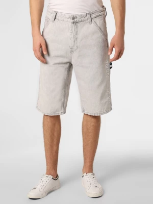 Tommy Jeans Męskie spodenki jeansowe Mężczyźni Jeansy szary jednolity,