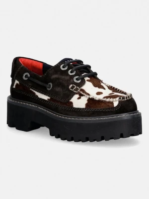 Tommy Jeans mokasyny zamszowe ARCHIVE 01 CALF HAIR