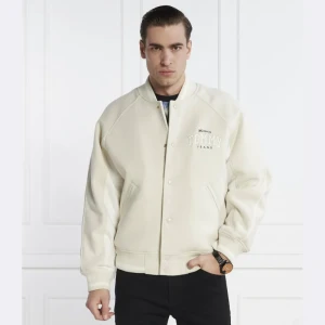 Tommy Jeans Ocieplana kurtka bomber | Loose fit | z dodatkiem wełny