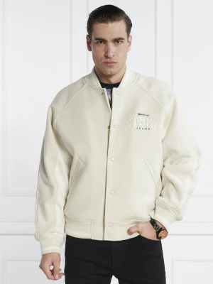 Tommy Jeans Ocieplana kurtka bomber | Loose fit | z dodatkiem wełny