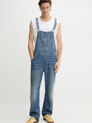 Tommy Jeans ogrodniczki jeansowe męskie kolor niebieski DM0DM21244