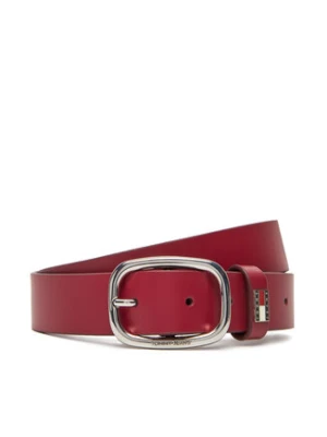 Tommy Jeans Pasek Damski Tjw Oval 3.0 AW0AW15836 Czerwony