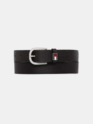 Tommy Jeans pasek męski skórzany brązowy