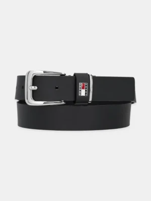 Tommy Jeans pasek skórzany damski kolor czarny AW0AW17317