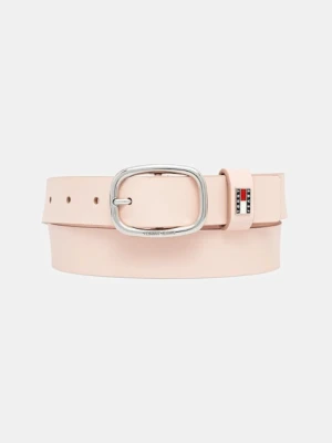 Tommy Jeans pasek skórzany damski kolor różowy AW0AW15836