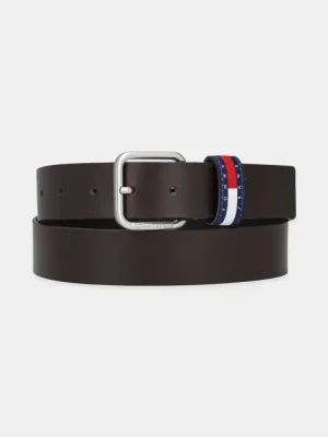 Tommy Jeans pasek skórzany męski kolor brązowy AM0AM13415