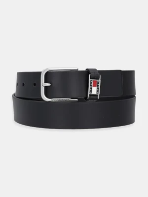 Tommy Jeans pasek skórzany męski kolor czarny AM0AM13414
